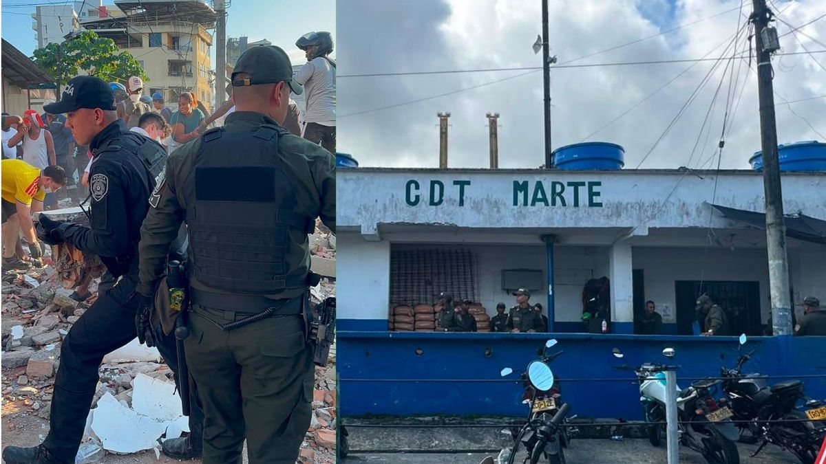 Centro de detención transitorio Marte resultó gravemente afectado.