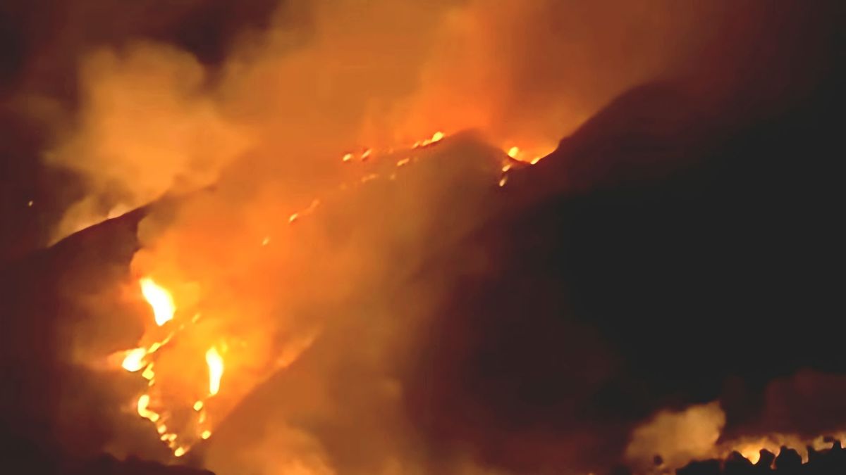 Incendio forestal en el municipio de Linares (Nariño)