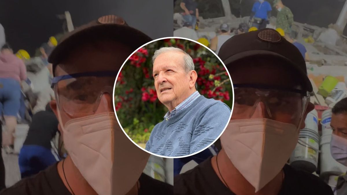 En medio de las labores de búsqueda, cuando todavía no había noticias sobre el paradero de su padre, José Fernando Patiño protagonizó uno de los momentos más difíciles de la emergencia.