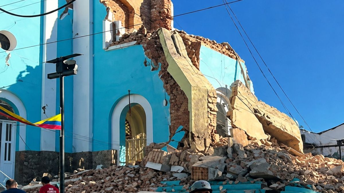 Así quedó la Parroquia de Calima El Darién, Valle tras el terremoto