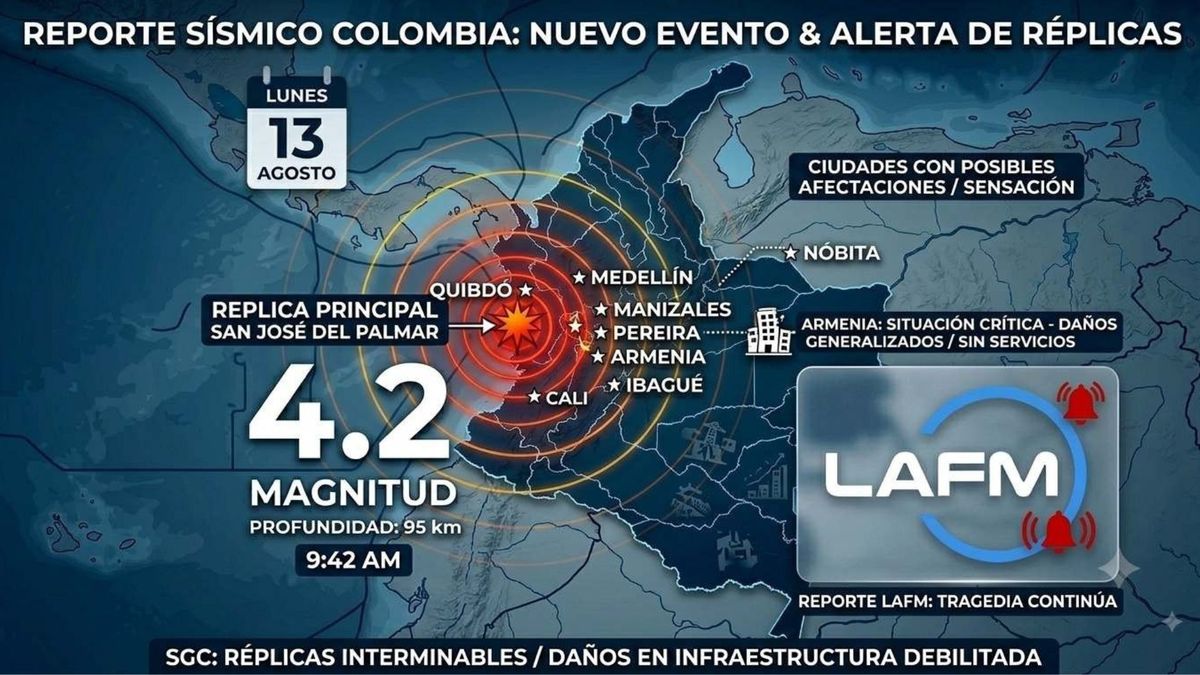 De acuerdo con la información del boletín, el nuevo movimiento tuvo como coordenadas 4,86 de latitud y -76,41 de longitud.