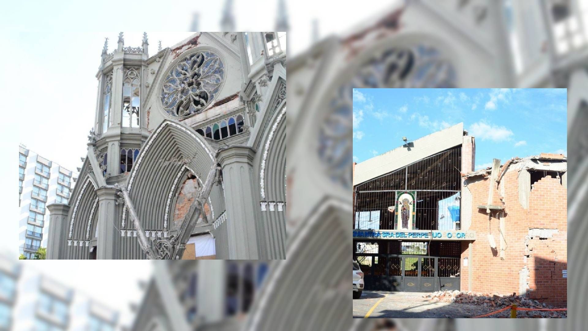 Así quedaron las iglesia de San José y el templo del Perpetuo Socorro, en Pereira, tras terremoto de este lunes 10 de agosto de 2026.