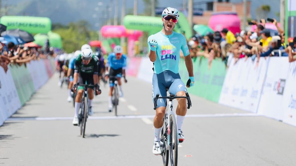 Wilmer Paredes, ganador de la etapa 1 de la Vuelta a Colombia