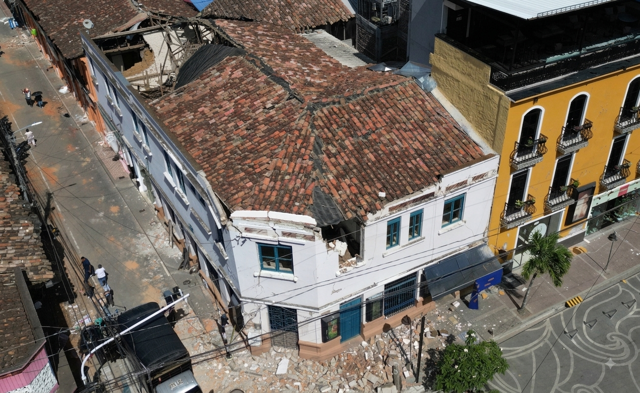 Así quedó la iglesia de Roldanillo, Valle del Cauca tras terremoto de este lunes 10 de agosto de 2026.