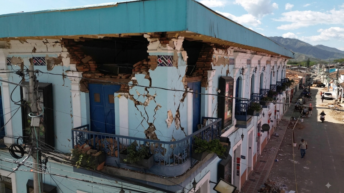 Así quedó Roldanillo tras terremoto agosto 10