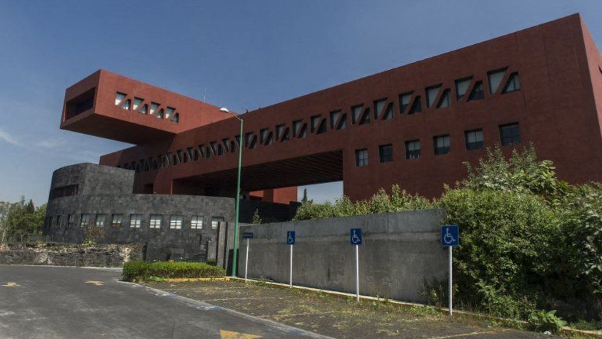Edificio de la Escuela de Posgrado en Economía del campus de la UNAM (Universidad Nacional Autónoma de México)