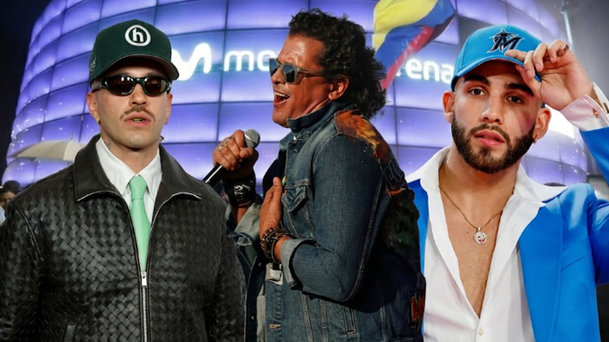 Feid, Carlos Vives y Manuel Turizo