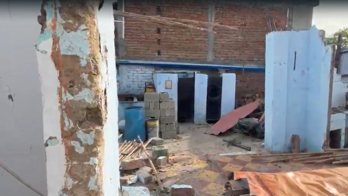 Una vivienda colapsó en La Unión, Valle, tras el movimiento telúrico del pasado lunes 10 de agosto.