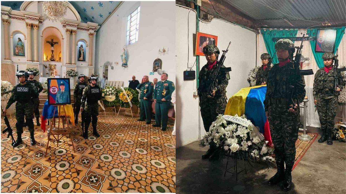 En medio de honores militares se cumplieron las exequias de los dos militares asesinados en Algeciras, Huila.