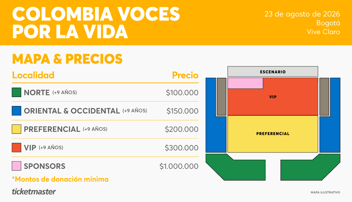 Boletería del concierto