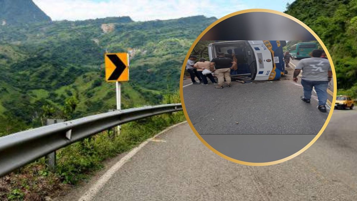Accidente de tránsito en Cocorná (Antioquia).