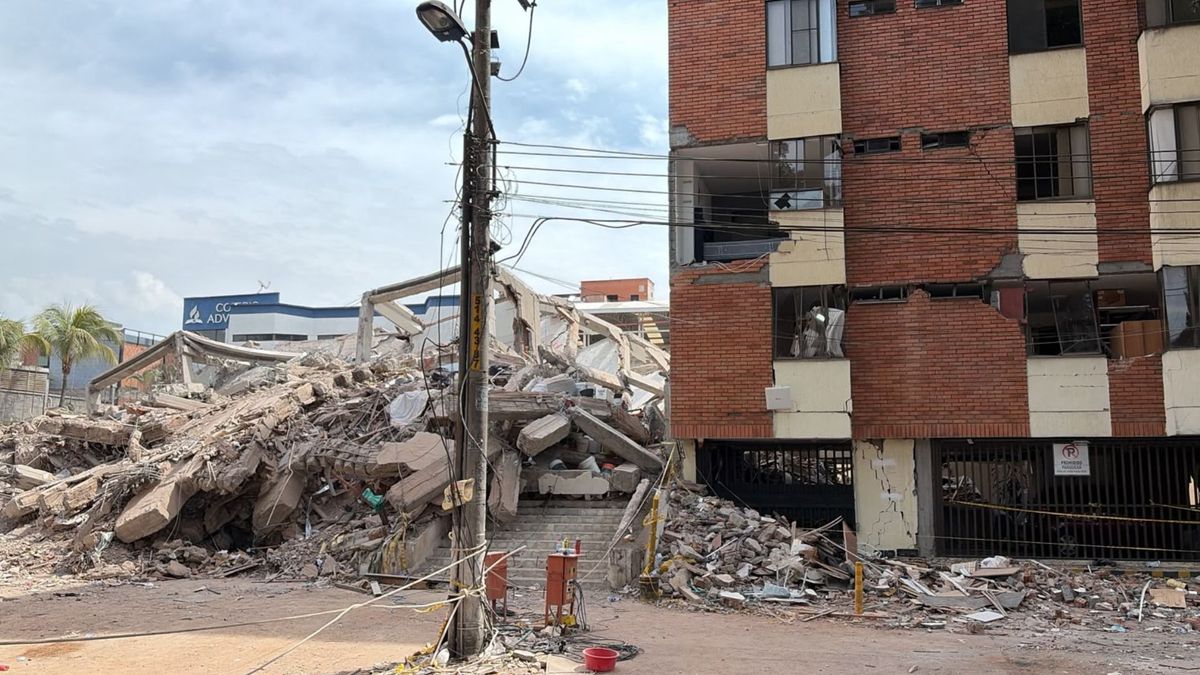 Así quedó el edificio Vanessa, del barrio Los Cámbulos