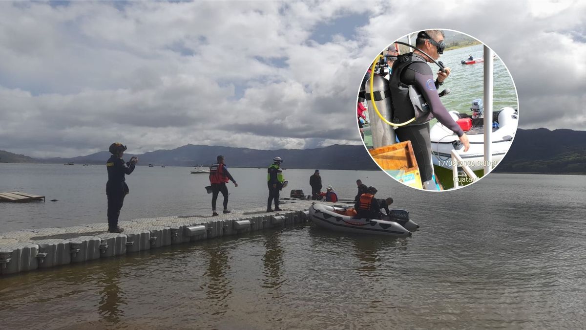 Se reanudó búsqueda de mujer desparecida tras choque de embarcaciones en el embalse de Tominé