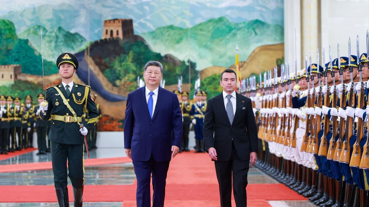 Presidentes de China y Ecuador, Xi Jinping y Daniel Noboa