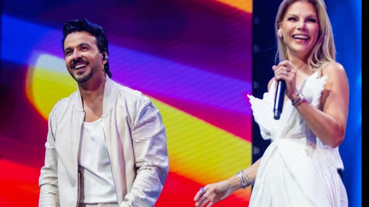 Luis Fonsi y Olga Tañón