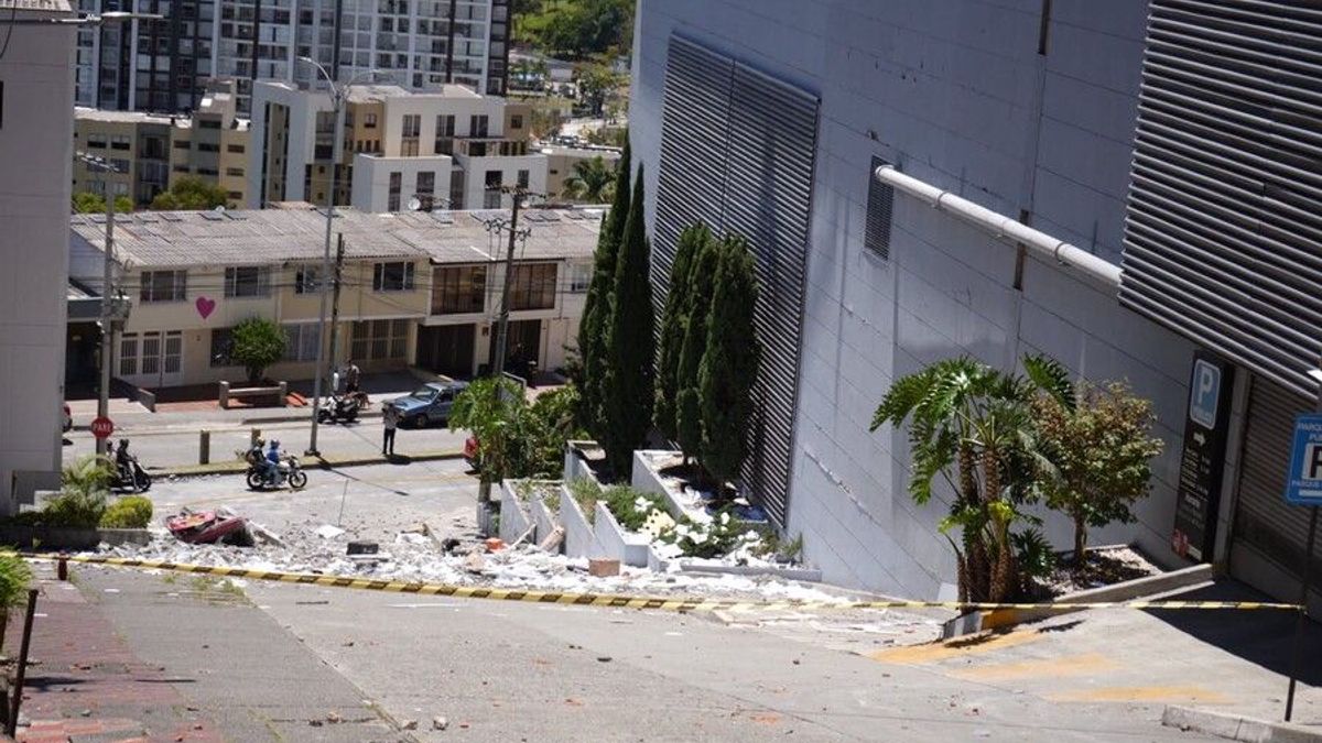 Estragos del terremoto en Manizales