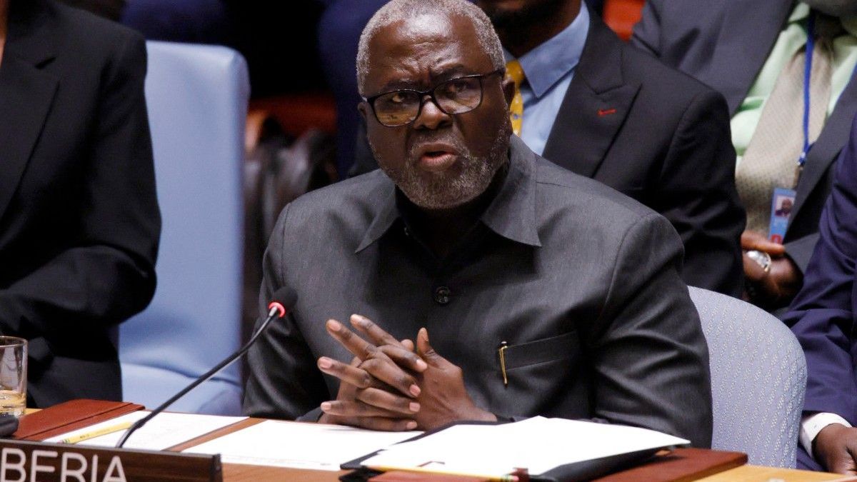 El embajador de Liberia ante la ONU, Lewis G. Brown II