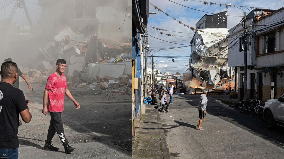 El desplome de una casa en Pereira, 8 días después del terremoto