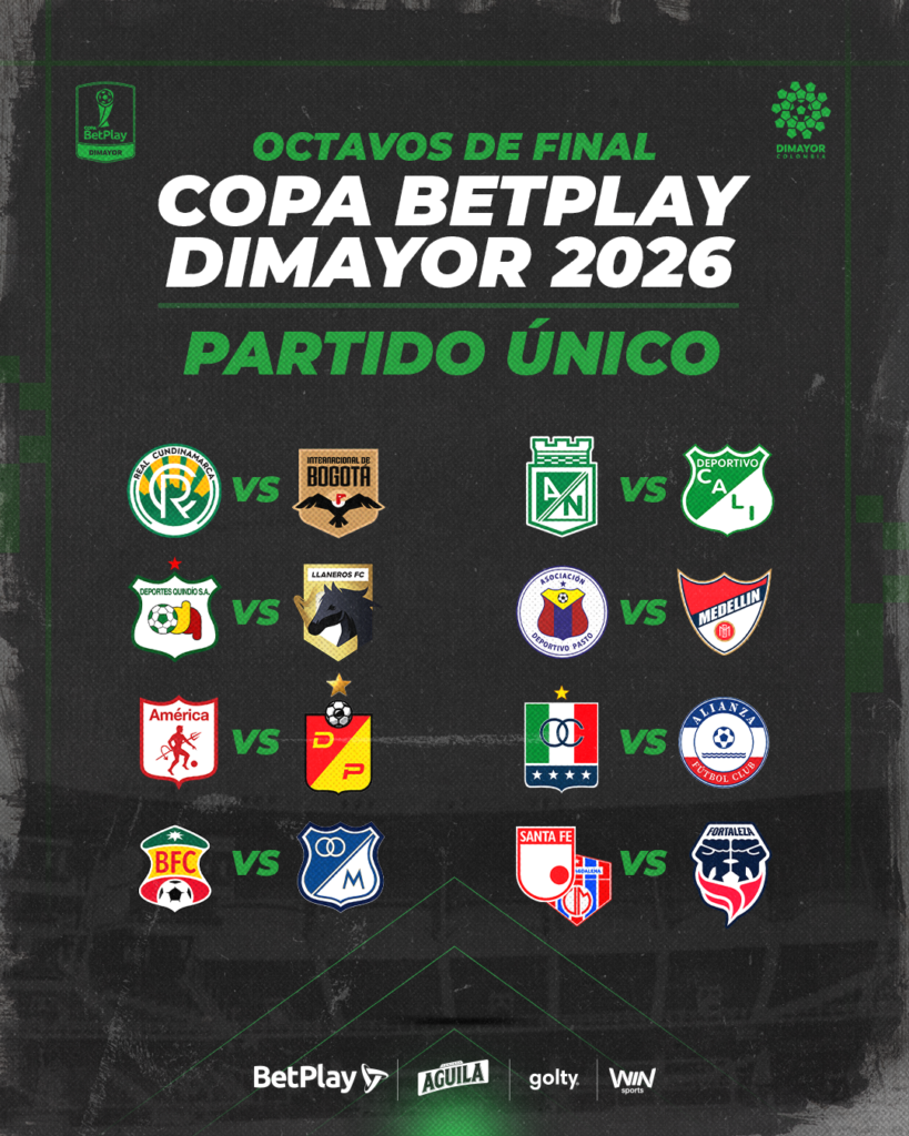 Octavos de final de la Copa Betplay 2026
