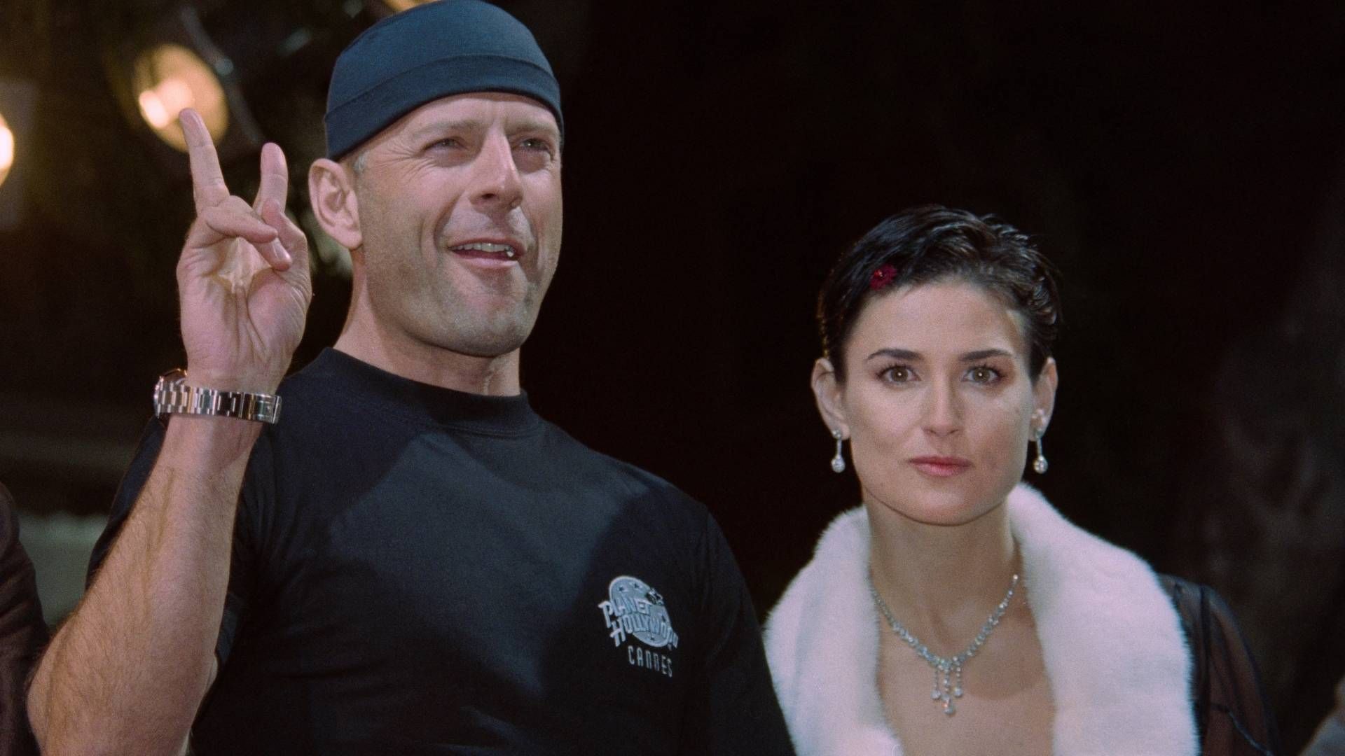 Bruce Willis y Demi Moore en 1995