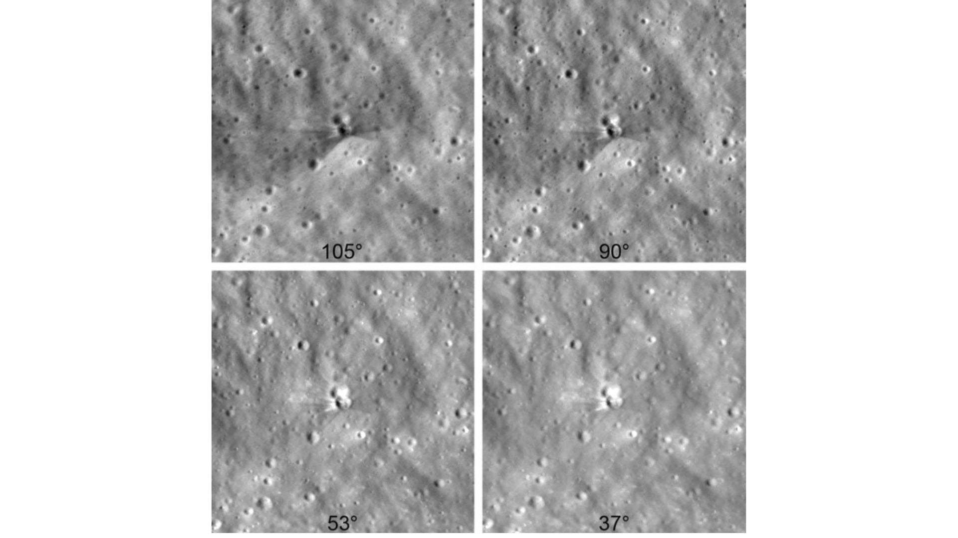 La Luna tiene un nuevo cráter, provocado por un objeto humano.