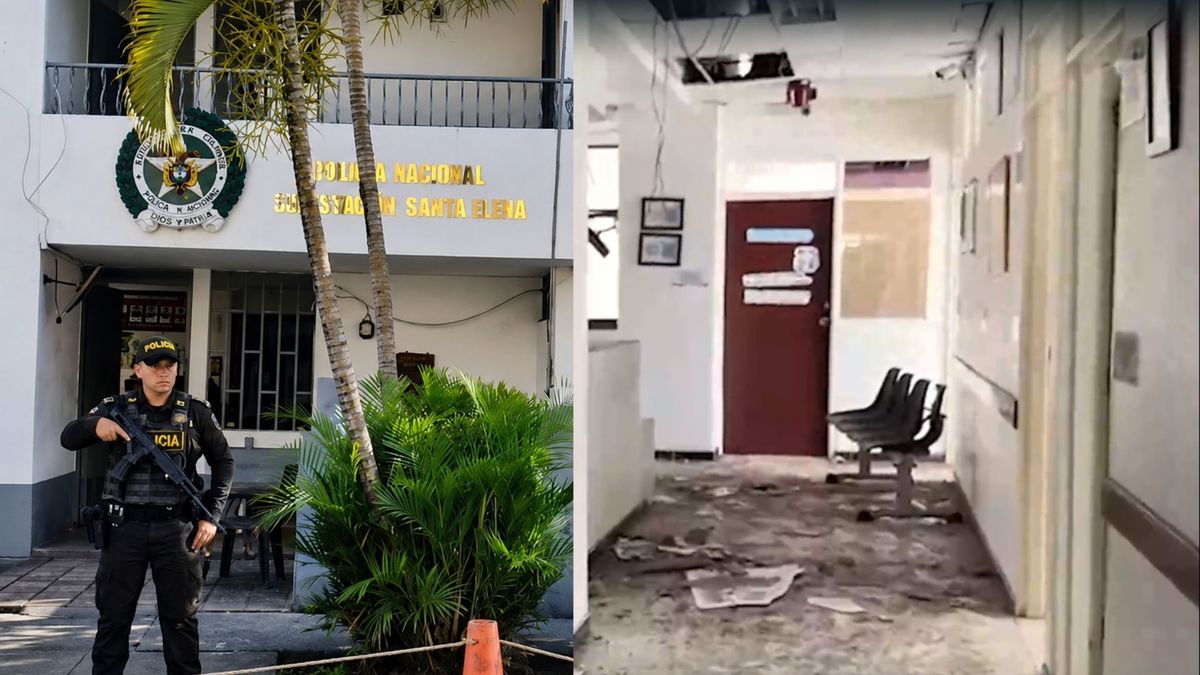 La subestación de policía quedó con algunas afectaciones