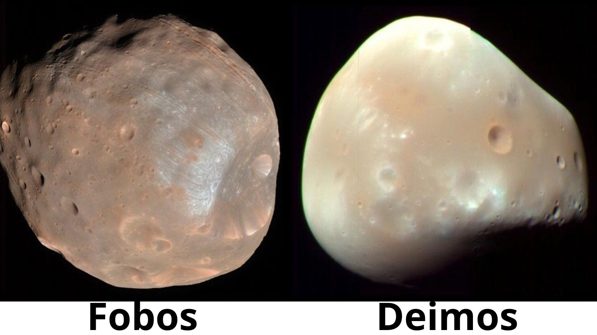 Se considera que las lunas de Marte fueron captadas por el planeta gracias a su gravedad.