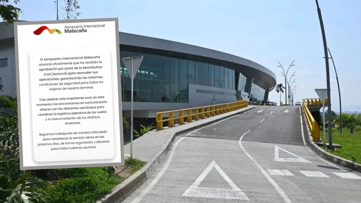 Reapertura parcial AeroMatecaña Pereira