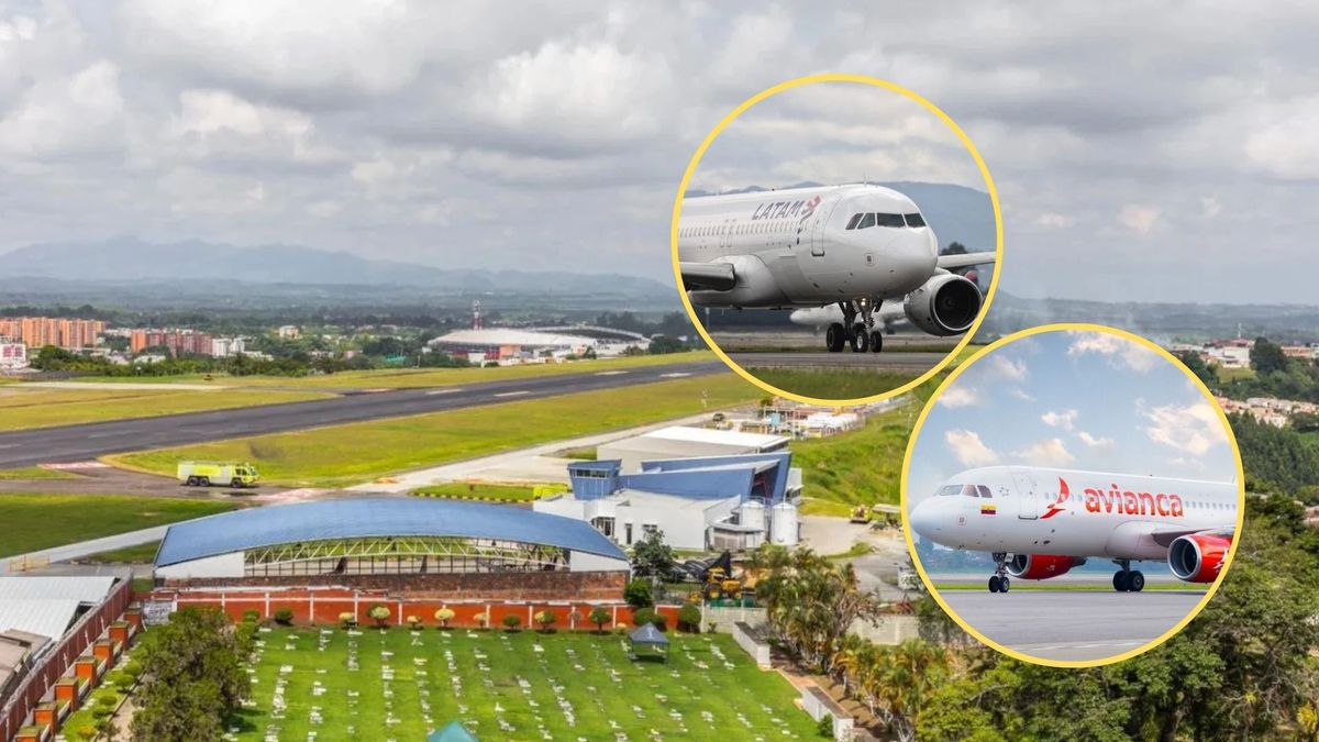 Avianca y LATAM retoman sus operaciones desde Bogotá y Medellín hacia Pereira, a partir del 26 de agosto.