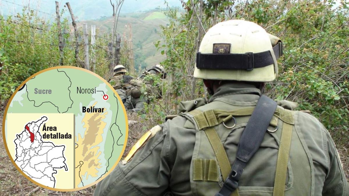 Operativos de la fuerza pública en Norosí (Bolivar).