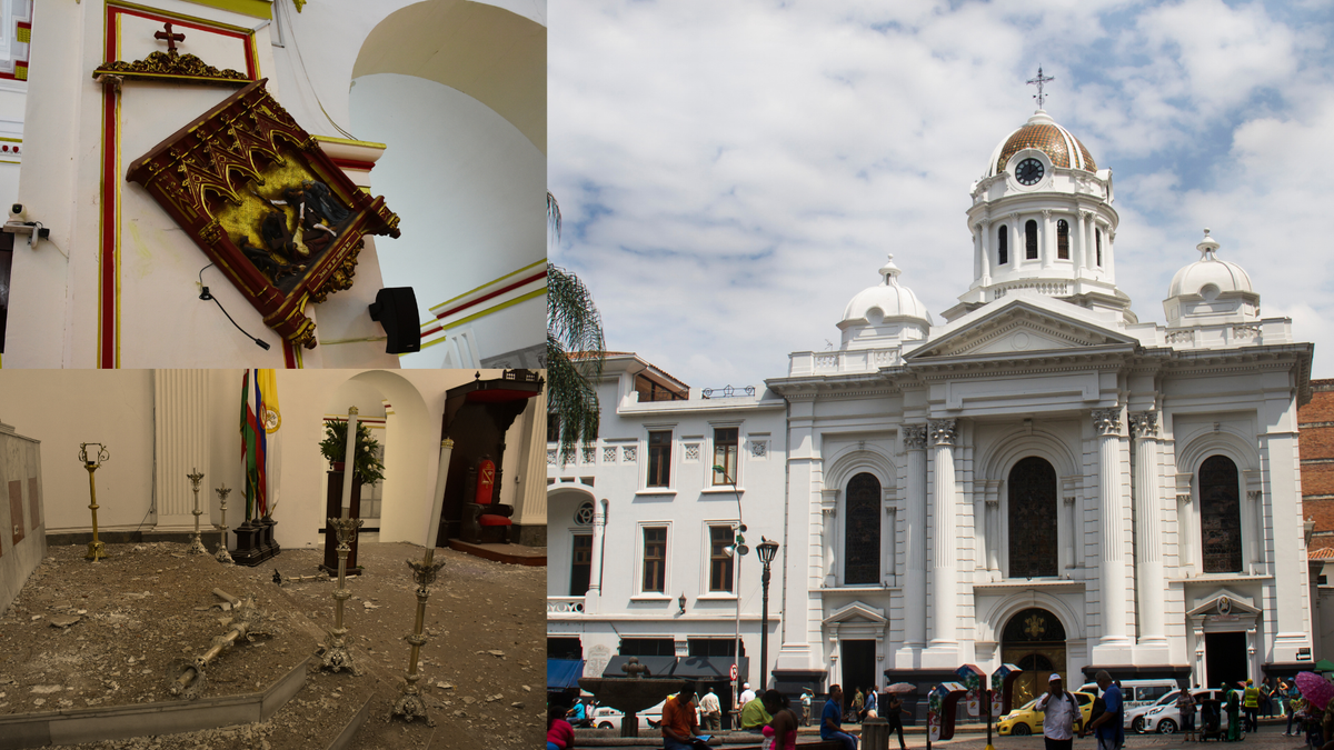 La Catedral Metropolitana San Pedro Apostol presenta serios agrietamientos al interior de su estructura y algunos de sus ventanales cayeron.