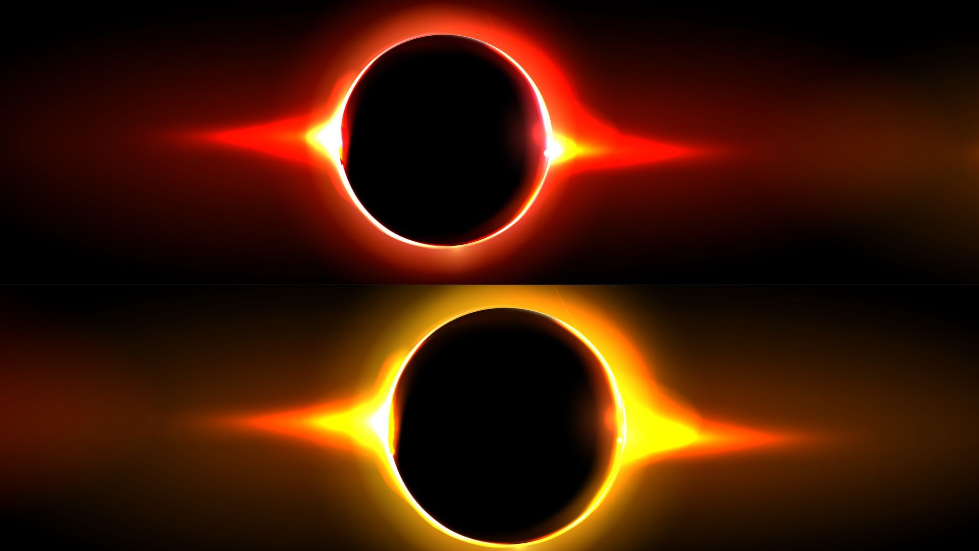 Desde la perspectiva de la Luna, se verá un anillo de luz.