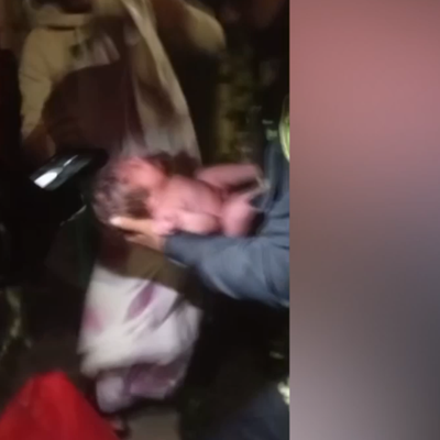 Policías rescataron una bebé con horas de nacida que fue abandonada en Antioquia