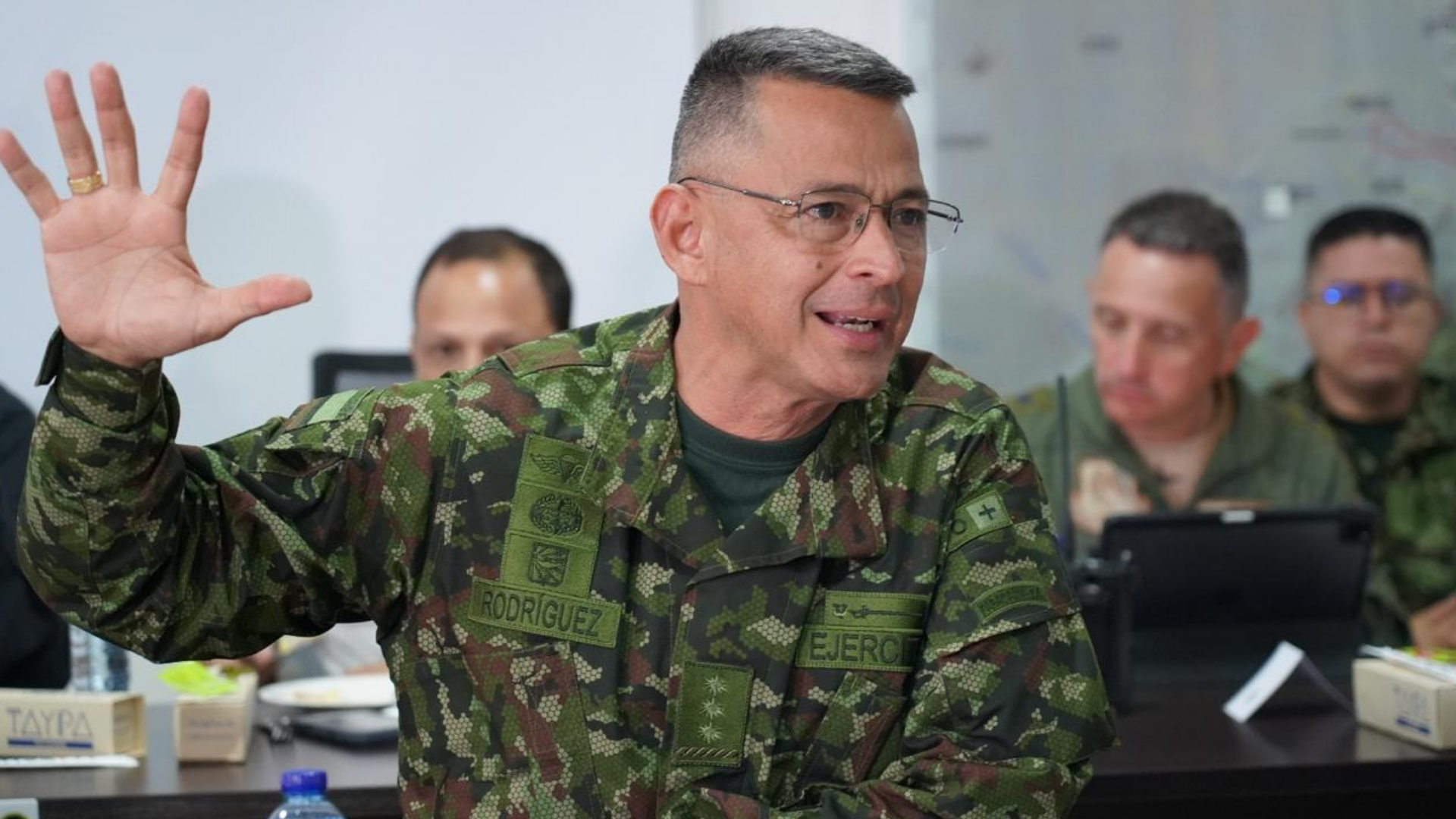 General Erick Rodríguez Aparicio, comandante de las Fuerzas Militares de Colombia.