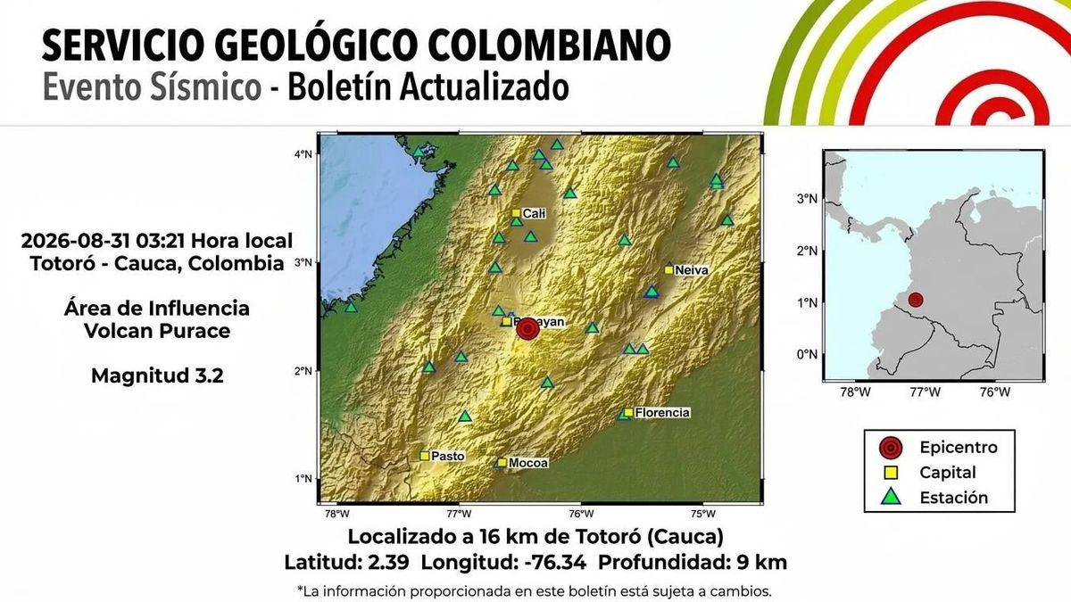 Temblor en Colombia