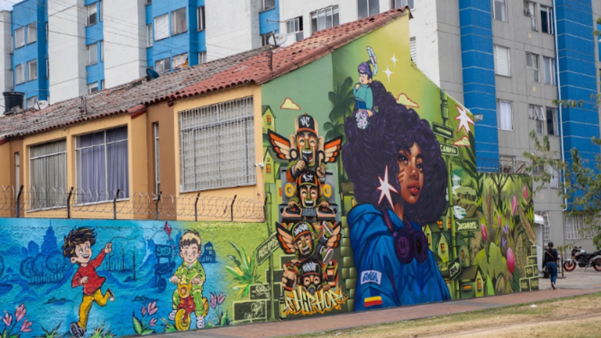 Murales en las calles de Bogotá.