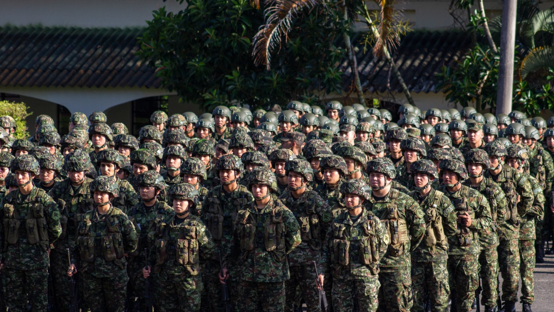 Tropas del Ejército Nacional.