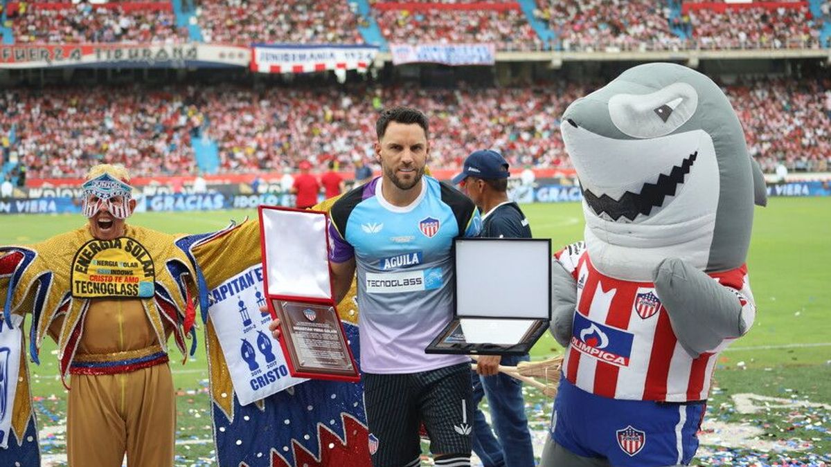 Sebastián Viera en su despedida como profesional (año 2023)