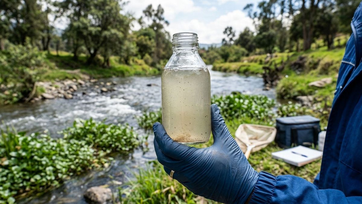 Restos de cocaína en agua