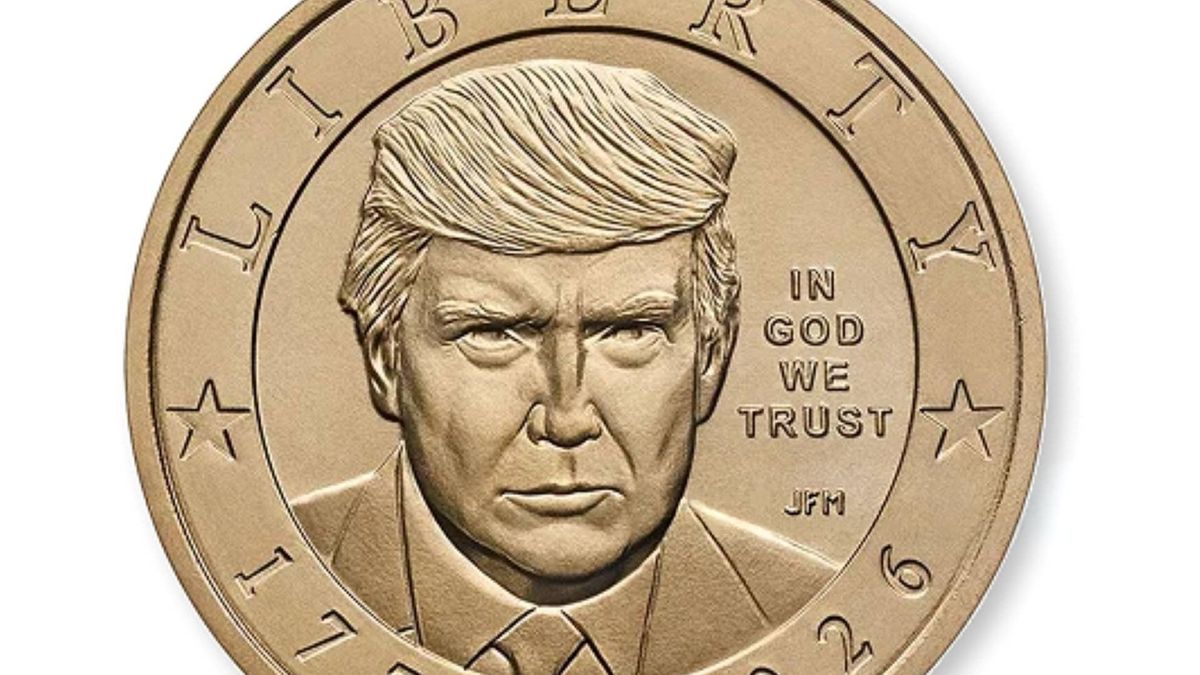 Moneda Trump 1 dólar