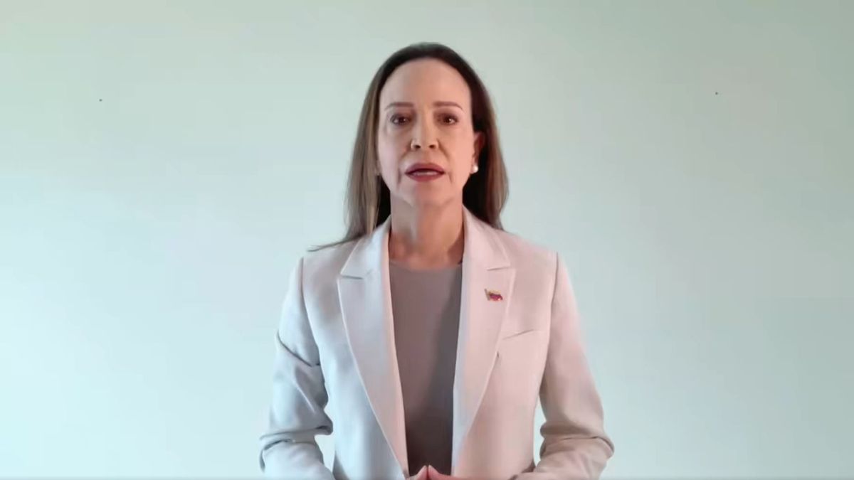 La líder opositora venezolana María Corina Machado