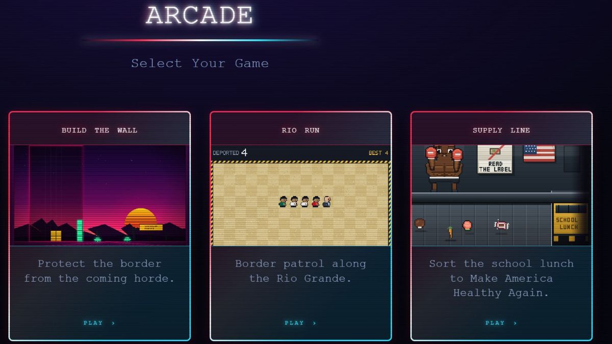 Juegos Arcade deportación Casa Blanca