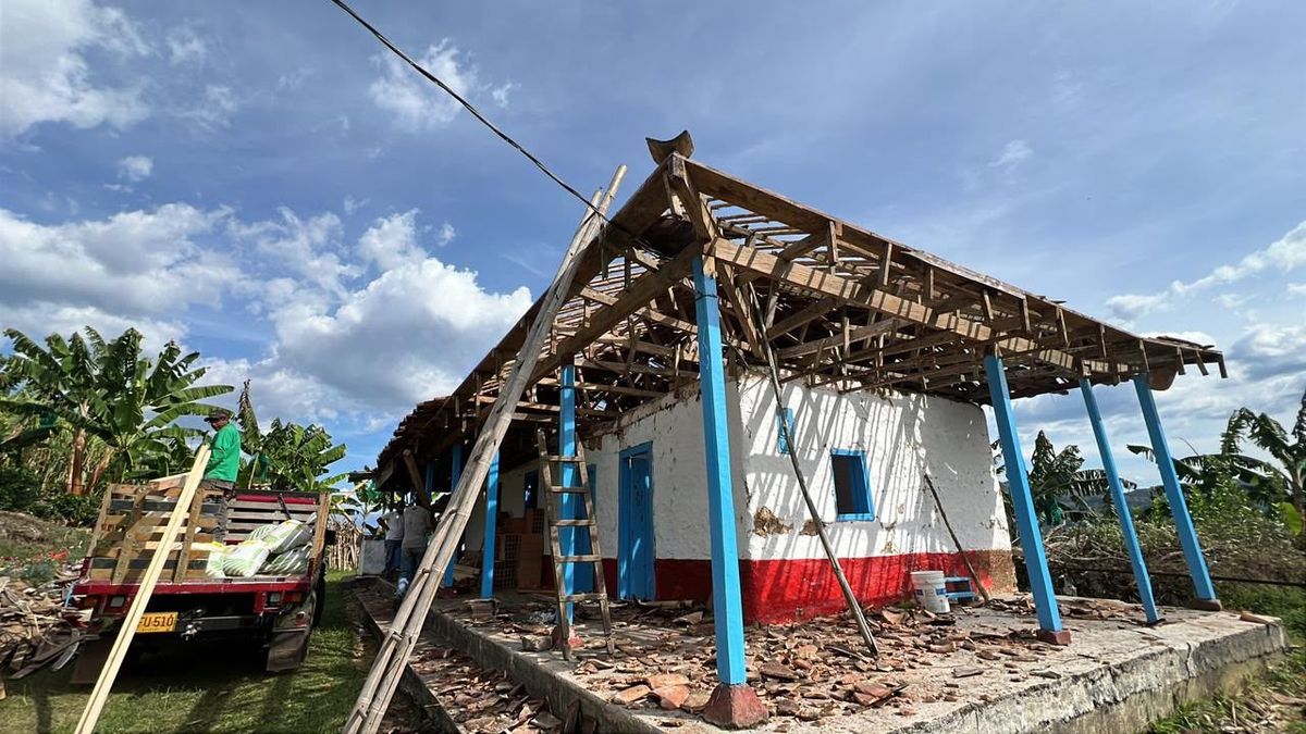 Mejoramiento de viviendas tras el terremoto en Antioquia