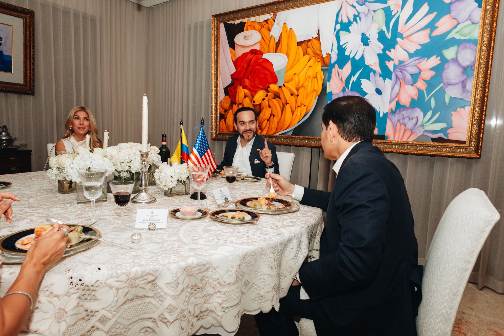 Cena privada de Abelardo de la Esperilla y Marco Rubio en Barranquilla