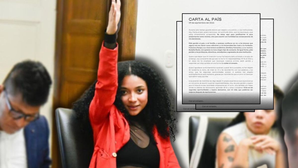 La carta publicada hace parte del preacuerdo con la Fiscalía al que accedió.
