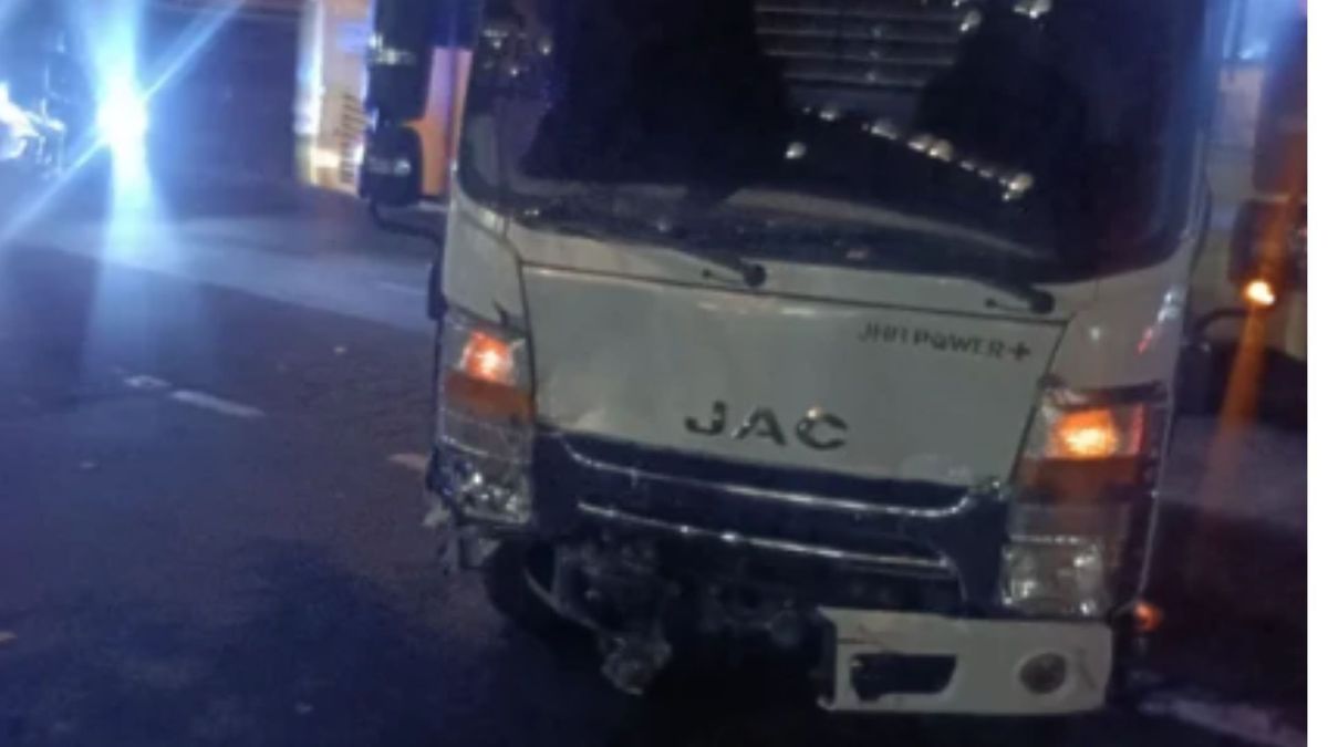 El suceso provocó trancón en el norte de la ciudad.