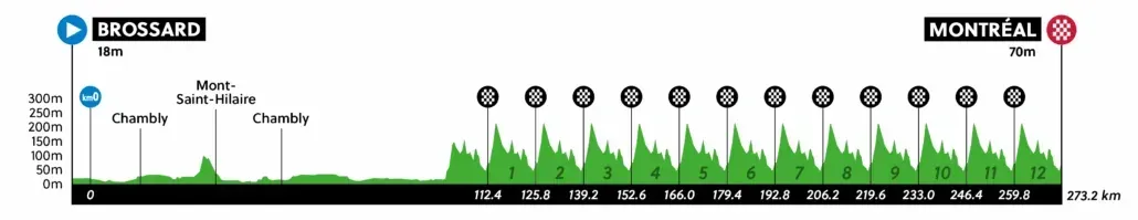 Prueba de fondo élite hombres (273,2 km) en el Mundial de Ruta (Canadá)