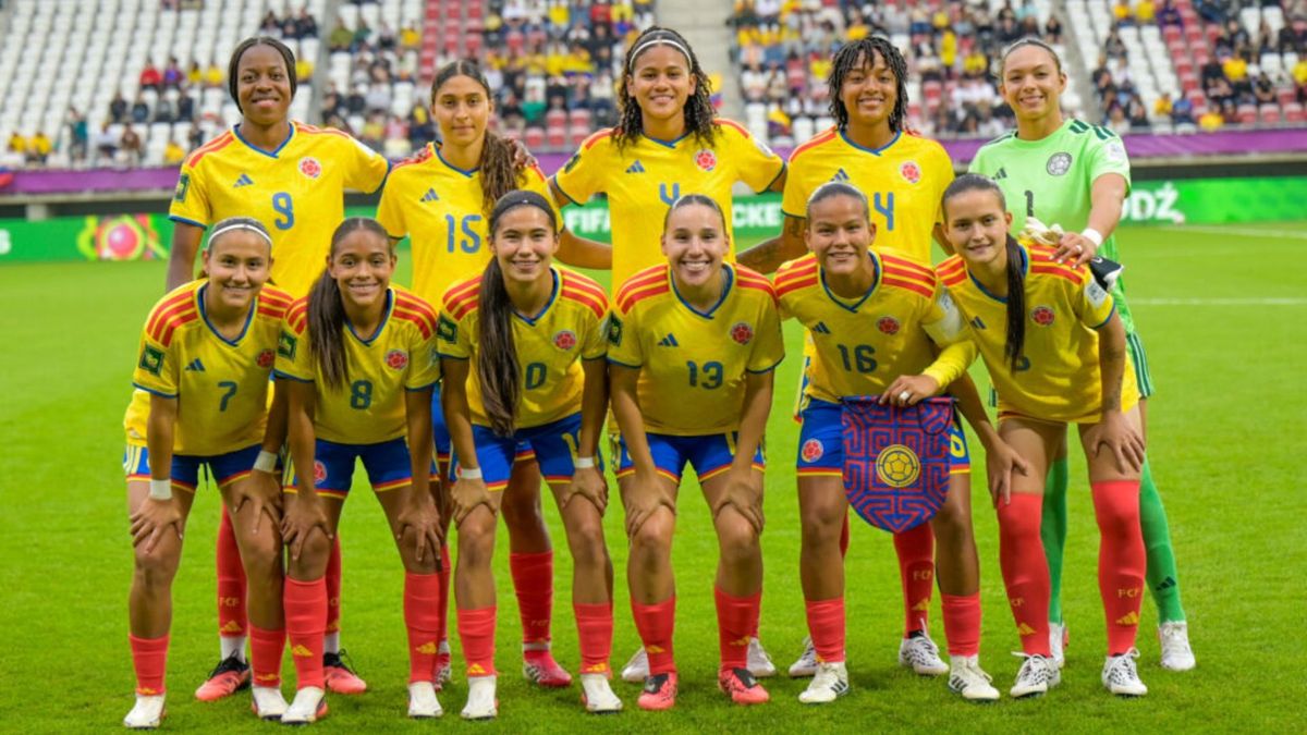 Selección Colombia Femenina sub-20 que enfrentó a Corea del Norte