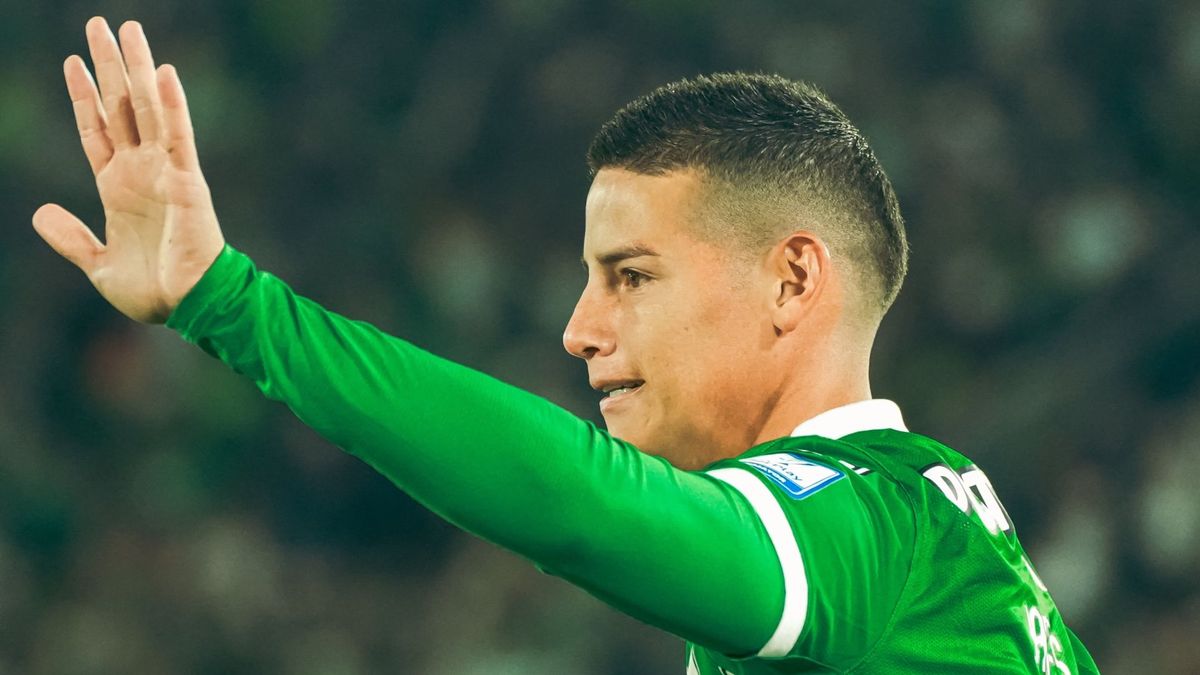 James Rodríguez en su debut con Atlético Nacional en Bogotá