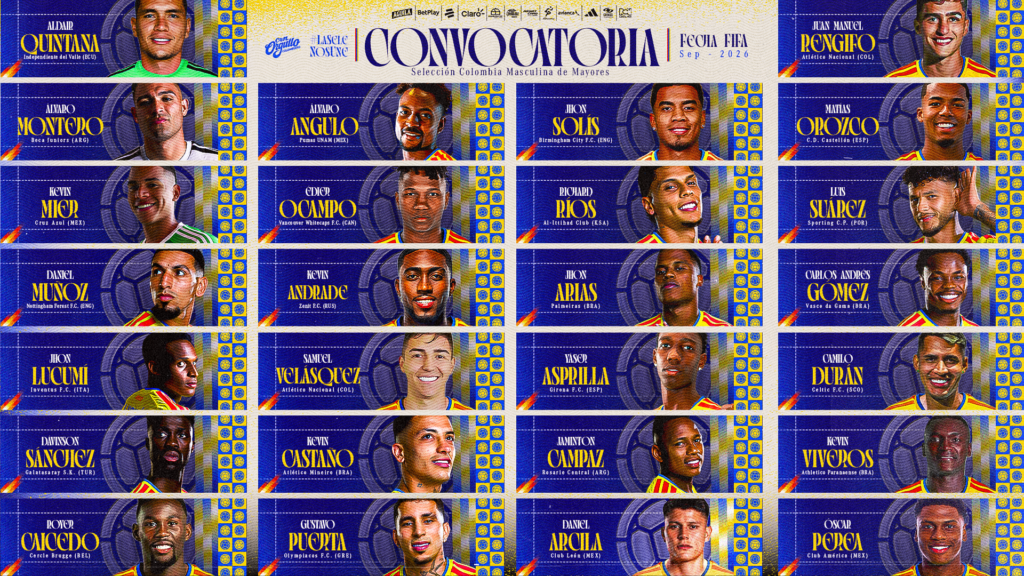 Convocatoria Selección Colombia